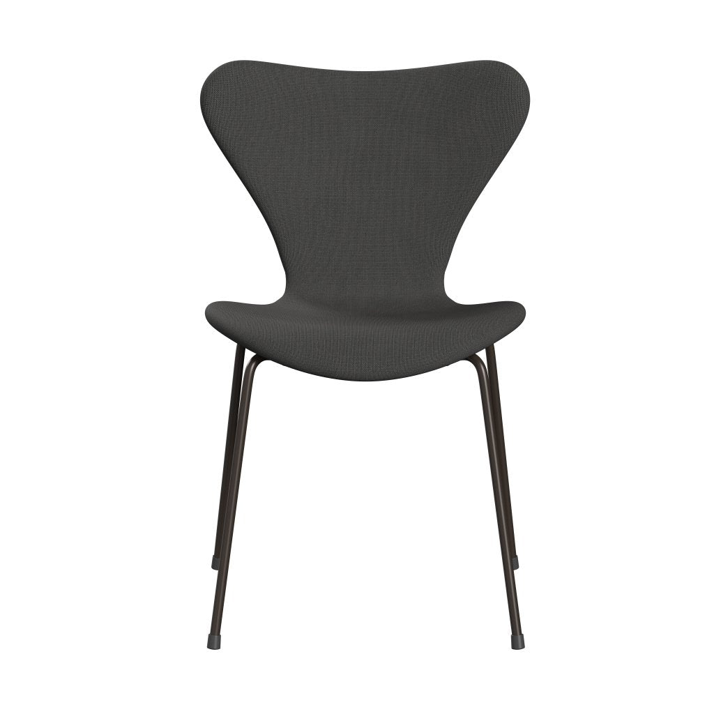 [product_category]-Fritz Hansen 3107 Chair Full Upholstery, Brown Bronze/Fame Dark Grey-Fritz Hansen-3107FU-F61133-DBPC-FRI-1