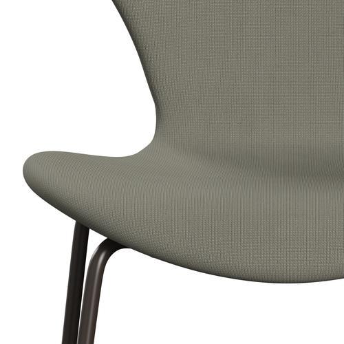 [product_category]-Fritz Hansen 3107 Chair Full Upholstery, Brown Bronze/Fame Grey (F61136)-Fritz Hansen-3107FU-F61136-DBPC-FRI-6