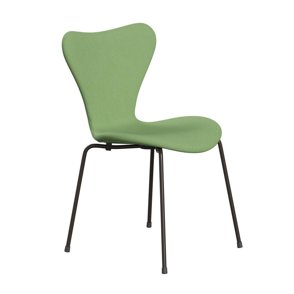 [product_category]-Fritz Hansen 3107 Chair Full Upholstery, Brown Bronze/Fame Light Green-Fritz Hansen-3107FU-F68147-DBPC-FRI-2