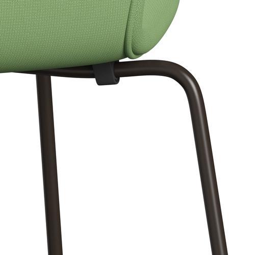 [product_category]-Fritz Hansen 3107 Chair Full Upholstery, Brown Bronze/Fame Light Green-Fritz Hansen-3107FU-F68147-DBPC-FRI-7