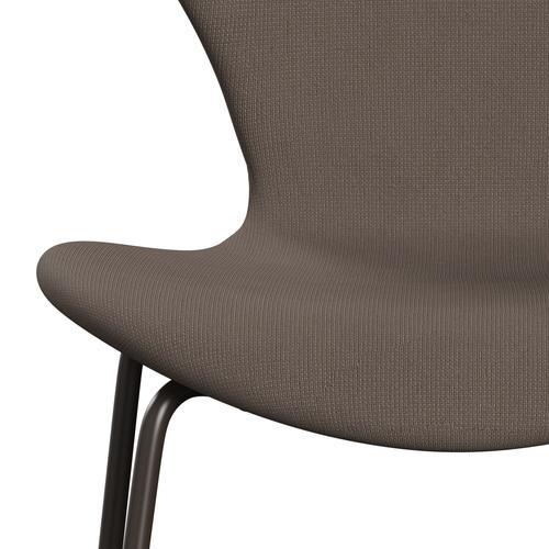 [product_category]-Fritz Hansen 3107 Chair Full Upholstery, Brown Bronze/Fame Silver Dark-Fritz Hansen-3107FU-F61135-DBPC-FRI-6