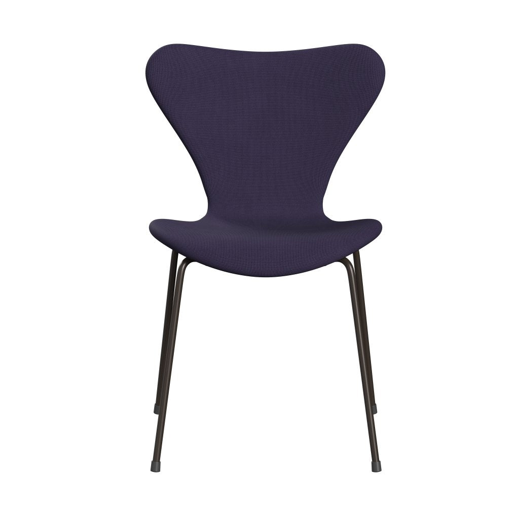 [product_category]-Fritz Hansen 3107 Chair Full Upholstery, Brown Bronze/Fame Violet Dark-Fritz Hansen-3107FU-F65082-DBPC-FRI-1