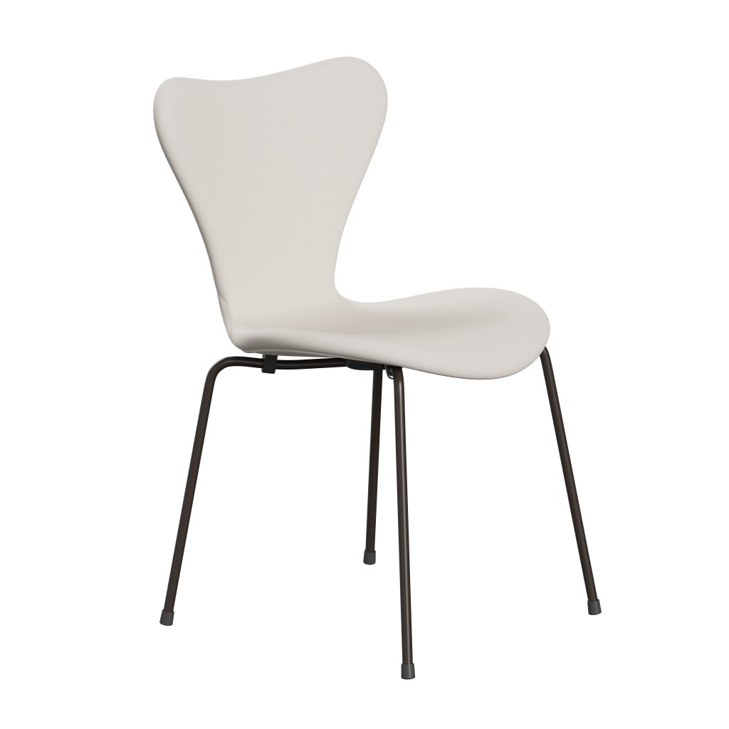 [product_category]-Fritz Hansen 3107 Chair Full Upholstery, Brown Bronze/Fame White-Fritz Hansen-3107FU-F60005-DBPC-FRI-2