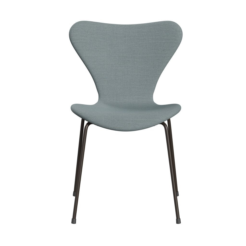 [product_category]-Fritz Hansen 3107 Chair Full Upholstery, Brown Bronze/Fiord Green/Blue/Stone-Fritz Hansen-3107FU-FIO821-DBPC-FRI-1