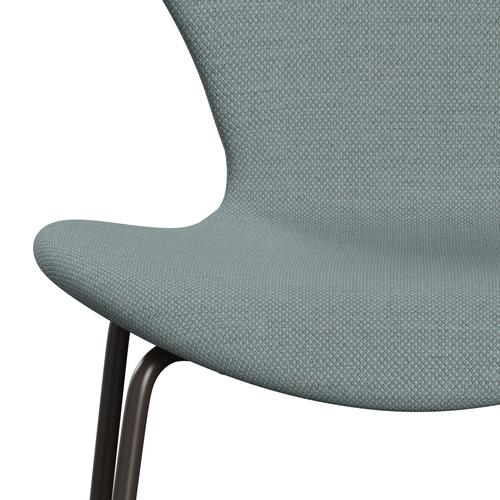 [product_category]-Fritz Hansen 3107 Chair Full Upholstery, Brown Bronze/Fiord Green/Blue/Stone-Fritz Hansen-3107FU-FIO821-DBPC-FRI-6