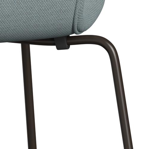 [product_category]-Fritz Hansen 3107 Chair Full Upholstery, Brown Bronze/Fiord Green/Blue/Stone-Fritz Hansen-3107FU-FIO821-DBPC-FRI-7