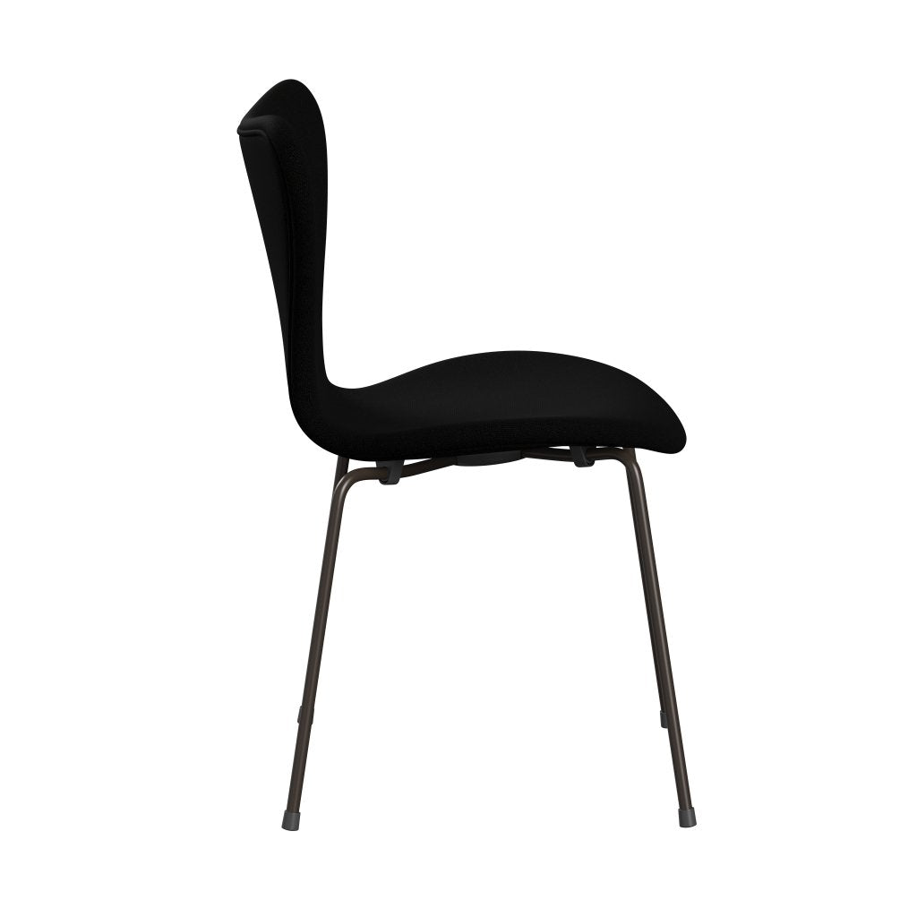 [product_category]-Fritz Hansen 3107 Chair Full Upholstery, Brown Bronze/Hallingdal Black-Fritz Hansen-3107FU-HAL190-DBPC-FRI-3