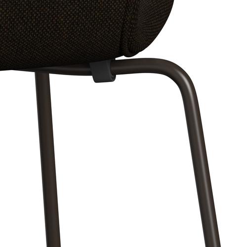 [product_category]-Fritz Hansen 3107 Chair Full Upholstery, Brown Bronze/Hallingdal Black/Brown-Fritz Hansen-3107FU-HAL370-DBPC-FRI-7