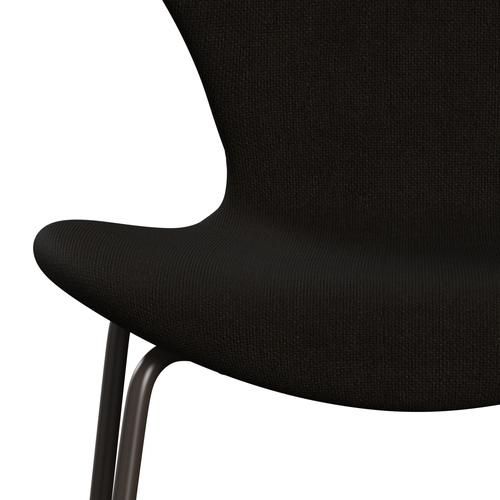 [product_category]-Fritz Hansen 3107 Chair Full Upholstery, Brown Bronze/Hallingdal Dark Brown-Fritz Hansen-3107FU-HAL390-DBPC-FRI-6