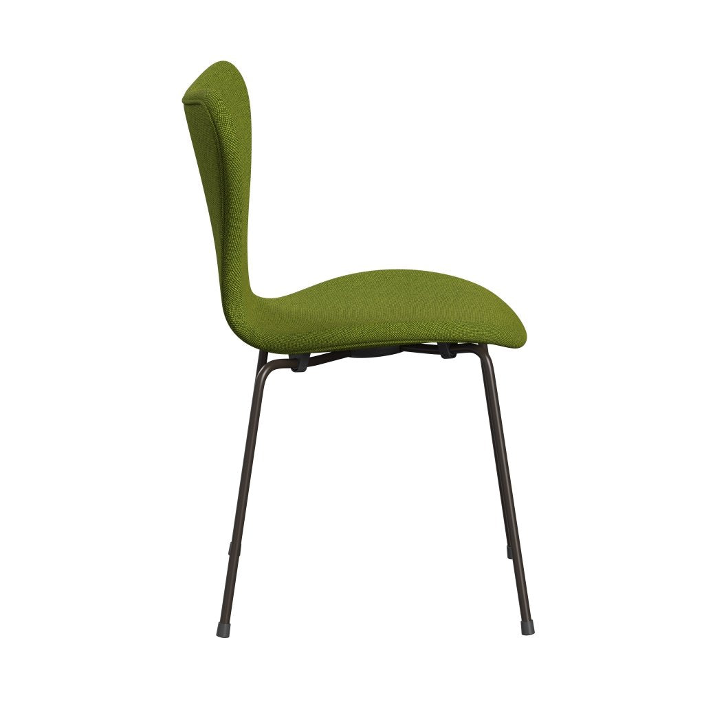 [product_category]-Fritz Hansen 3107 Chair Full Upholstery, Brown Bronze/Hallingdal Green-Fritz Hansen-3107FU-HAL980-DBPC-FRI-3