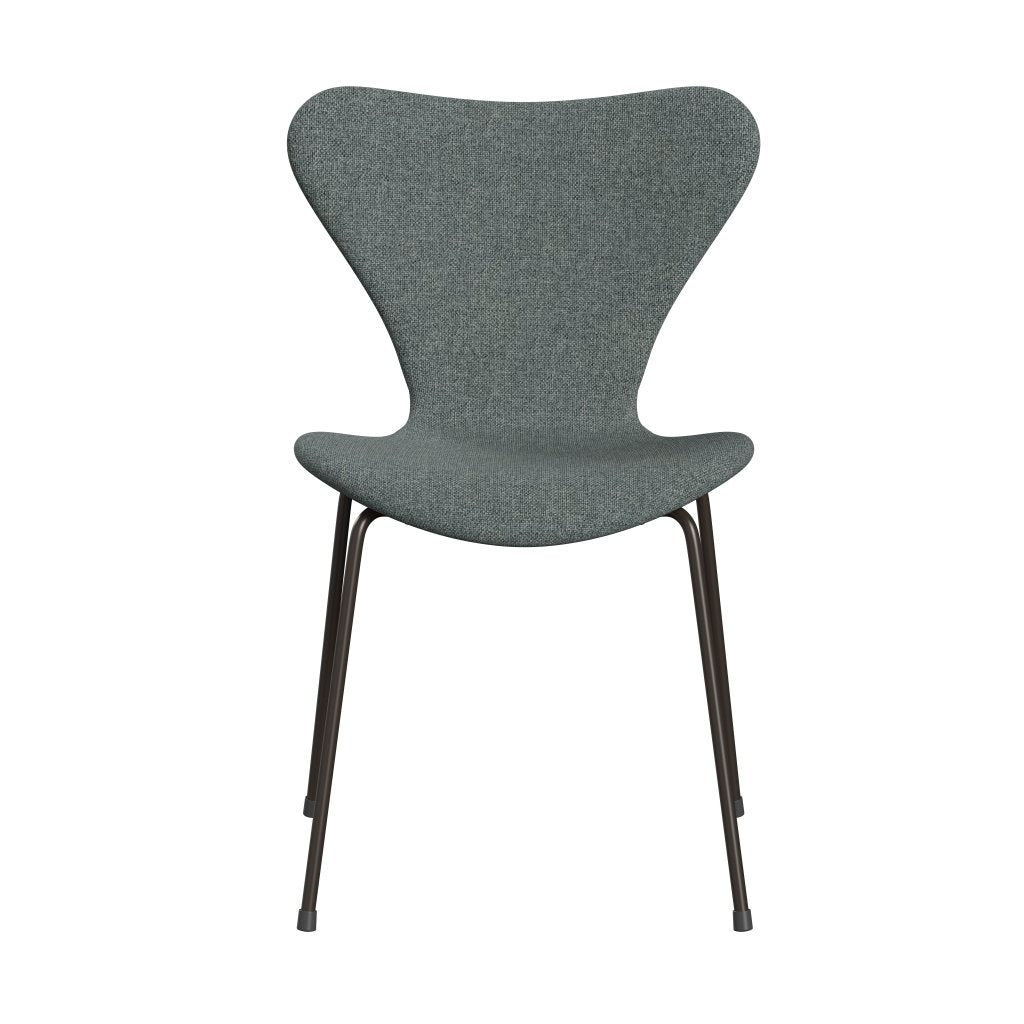 [product_category]-Fritz Hansen 3107 Chair Full Upholstery, Brown Bronze/Hallingdal Grey-Fritz Hansen-3107FU-HAL130-DBPC-FRI-1