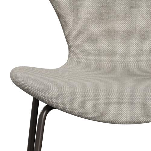 [product_category]-Fritz Hansen 3107 Chair Full Upholstery, Brown Bronze/Hallingdal Light Grey (Hal103)-Fritz Hansen-3107FU-HAL103-DBPC-FRI-5