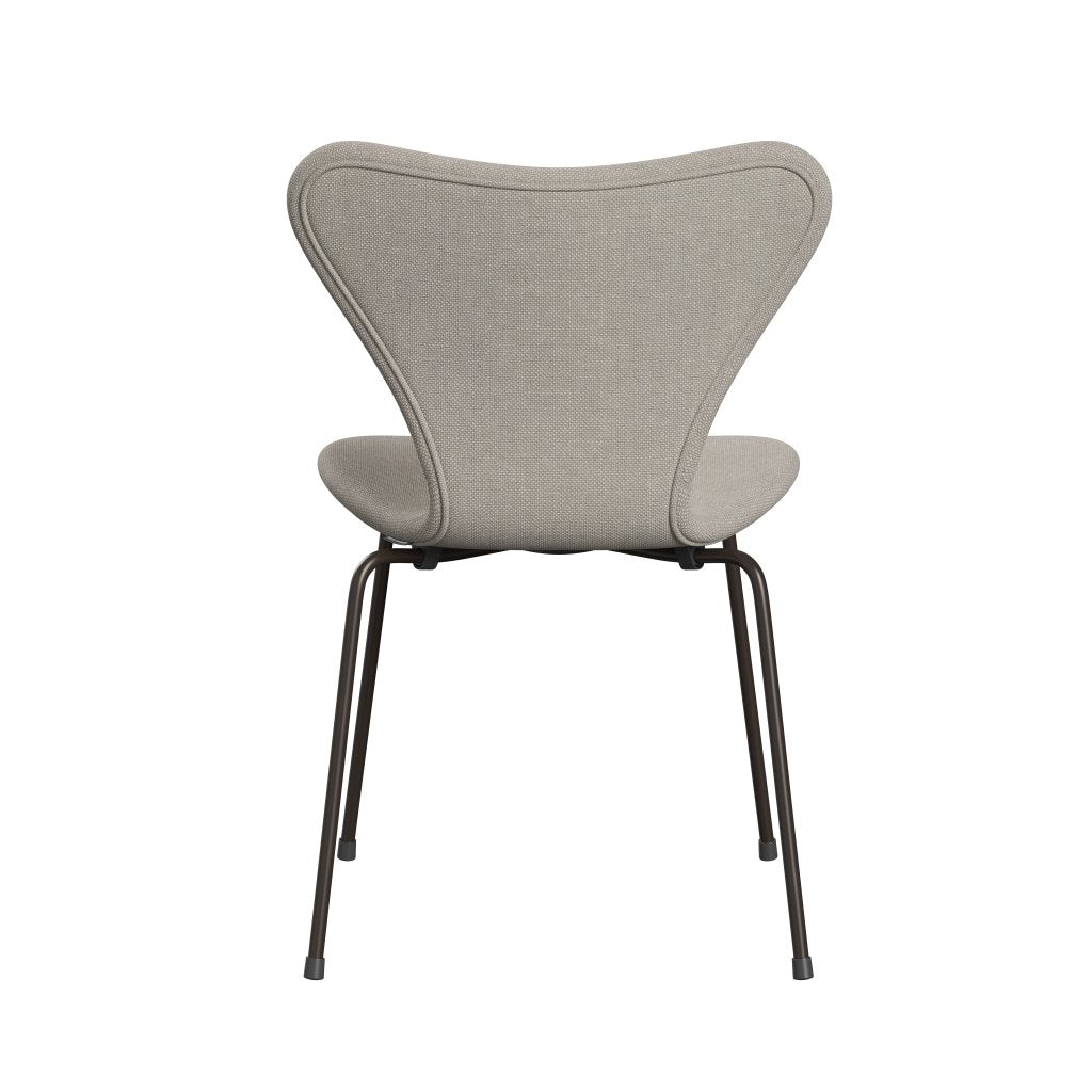 [product_category]-Fritz Hansen 3107 Chair Full Upholstery, Brown Bronze/Hallingdal Light Grey (Hal103)-Fritz Hansen-3107FU-HAL103-DBPC-FRI-8