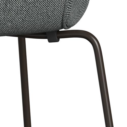 [product_category]-Fritz Hansen 3107 Chair Full Upholstery, Brown Bronze/Hallingdal White/Brown-Fritz Hansen-3107FU-HAL126-DBPC-FRI-7