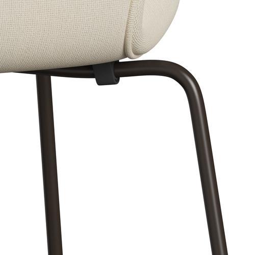 [product_category]-Fritz Hansen 3107 Chair Full Upholstery, Brown Bronze/Hallingdal Wool White-Fritz Hansen-3107FU-HAL100-DBPC-FRI-7