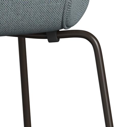 [product_category]-Fritz Hansen 3107 Chair Full Upholstery, Brown Bronze/Re Wool Light Blue/Natural-Fritz Hansen-3107FU-REW718-DBPC-FRI-7