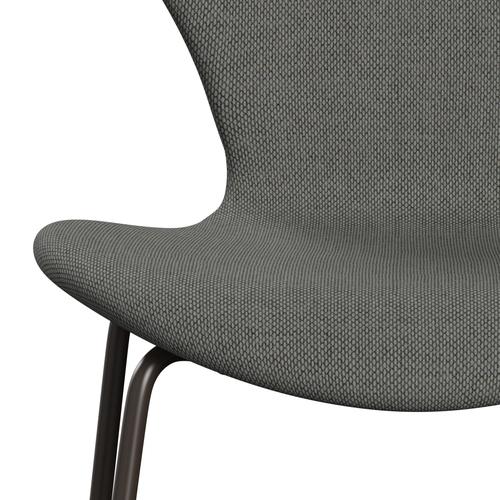 [product_category]-Fritz Hansen 3107 Chair Full Upholstery, Brown Bronze/Re Wool Taupe/Natural-Fritz Hansen-3107FU-REW158-DBPC-FRI-6