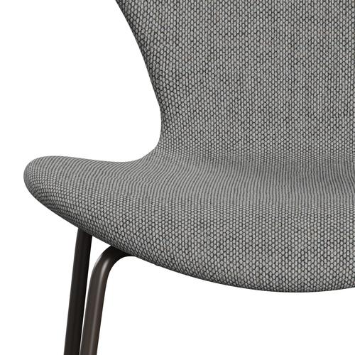 [product_category]-Fritz Hansen 3107 Chair Full Upholstery, Brown Bronze/Re Wool Wool White/Natural-Fritz Hansen-3107FU-REW108-DBPC-FRI-6