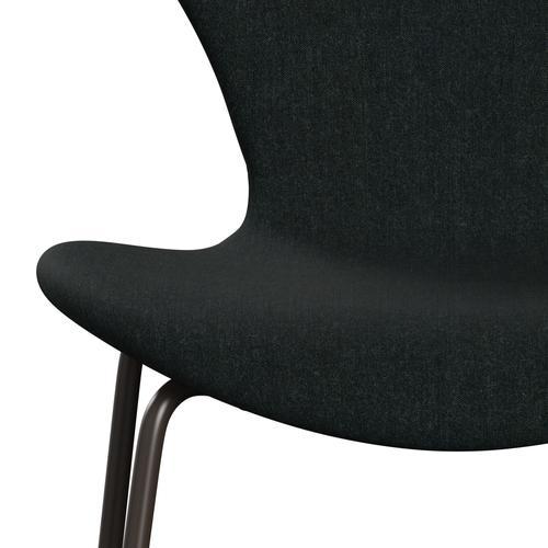 [product_category]-Fritz Hansen 3107 Chair Full Upholstery, Brown Bronze/Remix Black (Rem183)-Fritz Hansen-3107FU-REM183-DBPC-FRI-6