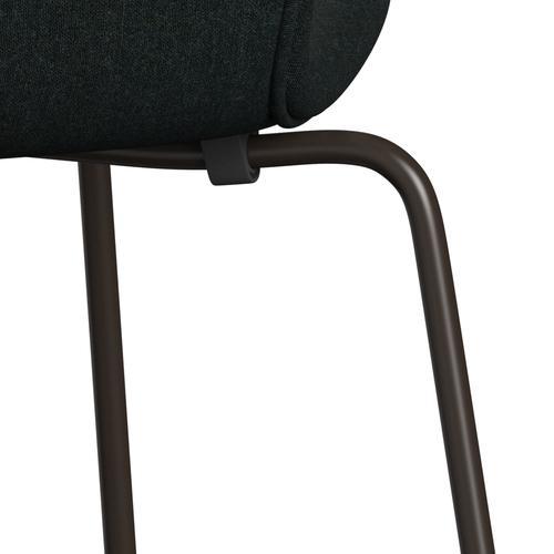 [product_category]-Fritz Hansen 3107 Chair Full Upholstery, Brown Bronze/Remix Black (Rem183)-Fritz Hansen-3107FU-REM183-DBPC-FRI-7