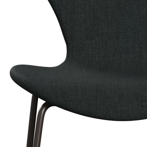 [product_category]-Fritz Hansen 3107 Chair Full Upholstery, Brown Bronze/Remix Dark Blue Grey-Fritz Hansen-3107FU-REM173-DBPC-FRI-6