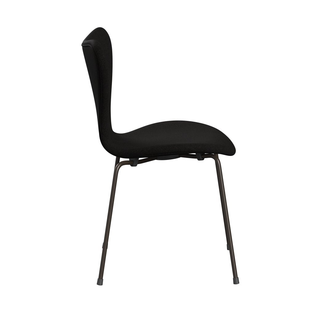 [product_category]-Fritz Hansen 3107 Chair Full Upholstery, Brown Bronze/Remix Dark Brown (Rem393)-Fritz Hansen-3107FU-REM393-DBPC-FRI-3