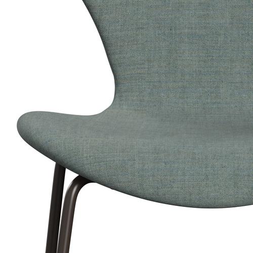 [product_category]-Fritz Hansen 3107 Chair Full Upholstery, Brown Bronze/Remix Green/Grey-Fritz Hansen-3107FU-REM906-DBPC-FRI-6