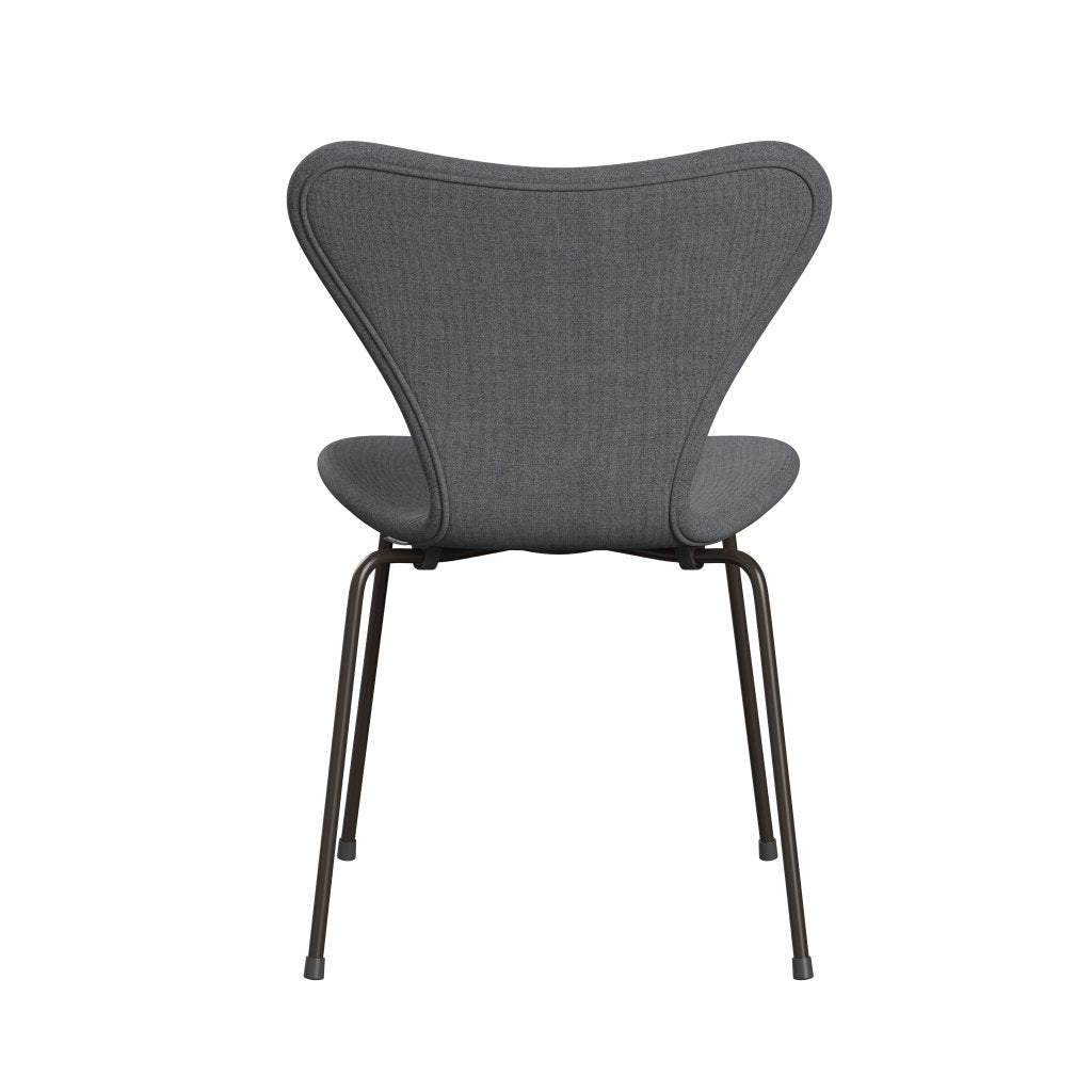 [product_category]-Fritz Hansen 3107 Chair Full Upholstery, Brown Bronze/Remix Grey (Rem143)-Fritz Hansen-3107FU-REM143-DBPC-FRI-4