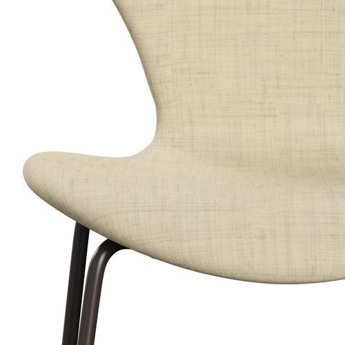 [product_category]-Fritz Hansen 3107 Chair Full Upholstery, Brown Bronze/Remix Wool White-Fritz Hansen-3107FU-REM113-DBPC-FRI-6