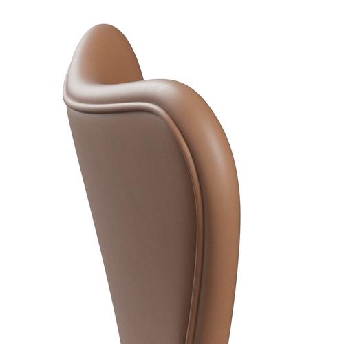 Fritz Hansen 3107 chaise complète entièrement, bronze brun / cuir rustique