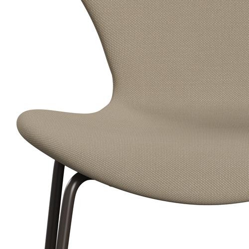 [product_category]-Fritz Hansen 3107 Chair Full Upholstery, Brown Bronze/Steelcut Beige-Fritz Hansen-3107FU-STI240-DBPC-FRI-6