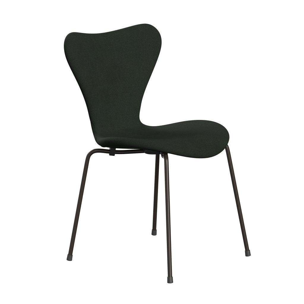 [product_category]-Fritz Hansen 3107 Chair Full Upholstery, Brown Bronze/Steelcut Dark Army Green-Fritz Hansen-3107FU-STI975-DBPC-FRI-2