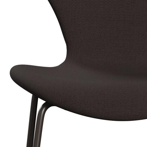 [product_category]-Fritz Hansen 3107 Chair Full Upholstery, Brown Bronze/Steelcut Dark Earth Brown-Fritz Hansen-3107FU-STI695-DBPC-FRI-6