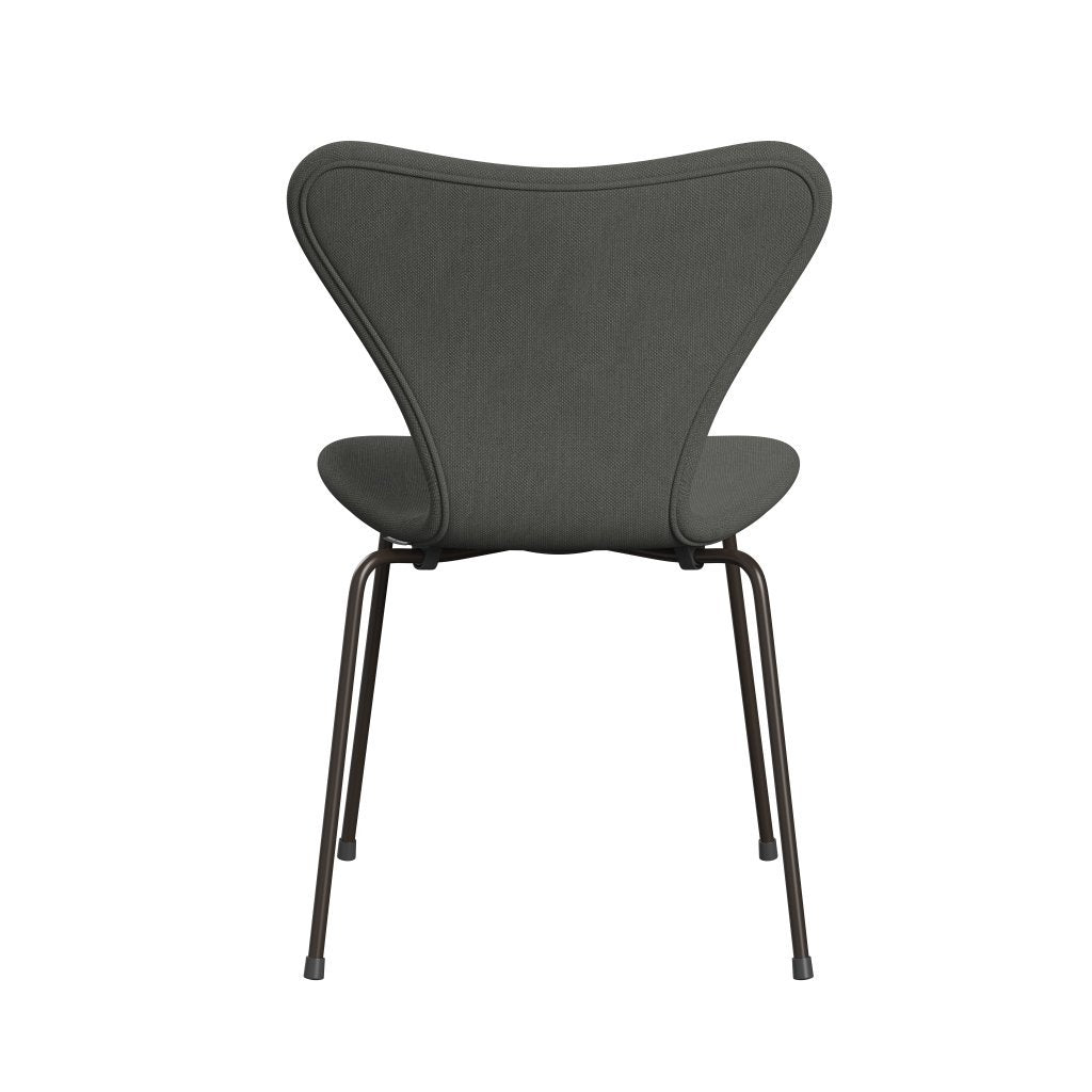 [product_category]-Fritz Hansen 3107 Chair Full Upholstery, Brown Bronze/Steelcut Grey-Fritz Hansen-3107FU-STI160-DBPC-FRI-4