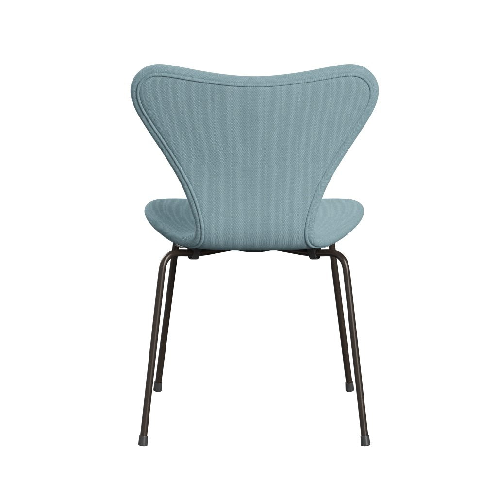 [product_category]-Fritz Hansen 3107 Chair Full Upholstery, Brown Bronze/Steelcut Pastel Blue-Fritz Hansen-3107FU-STI820-DBPC-FRI-4