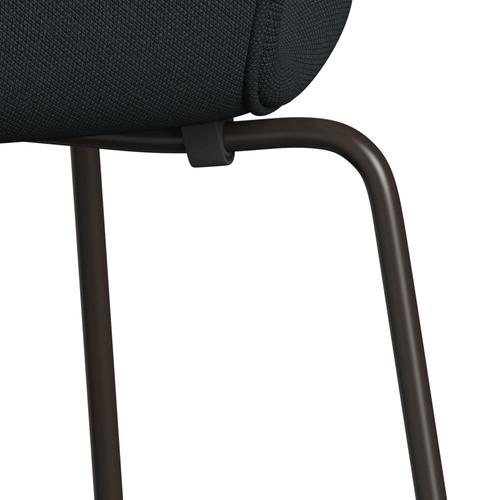 [product_category]-Fritz Hansen 3107 Chair Full Upholstery, Brown Bronze/Steelcut Trio Black-Fritz Hansen-3107FU-STR195-DBPC-FRI-7