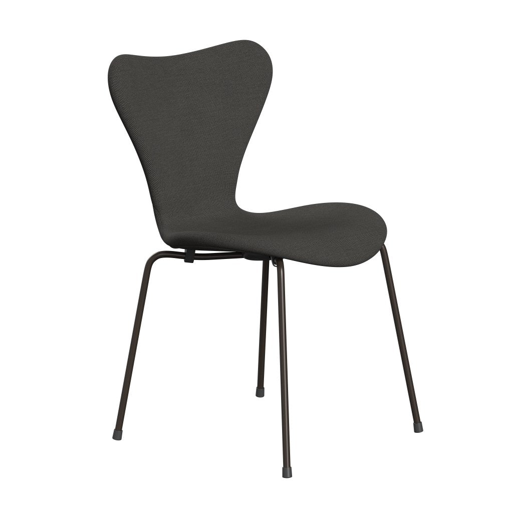 [product_category]-Fritz Hansen 3107 Chair Full Upholstery, Brown Bronze/Steelcut Trio Dark Grey-Fritz Hansen-3107FU-STR176-DBPC-FRI-2