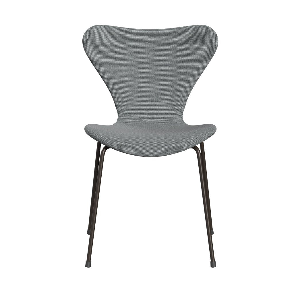 [product_category]-Fritz Hansen 3107 Chair Full Upholstery, Brown Bronze/Steelcut Trio Grey-Fritz Hansen-3107FU-STR133-DBPC-FRI-1