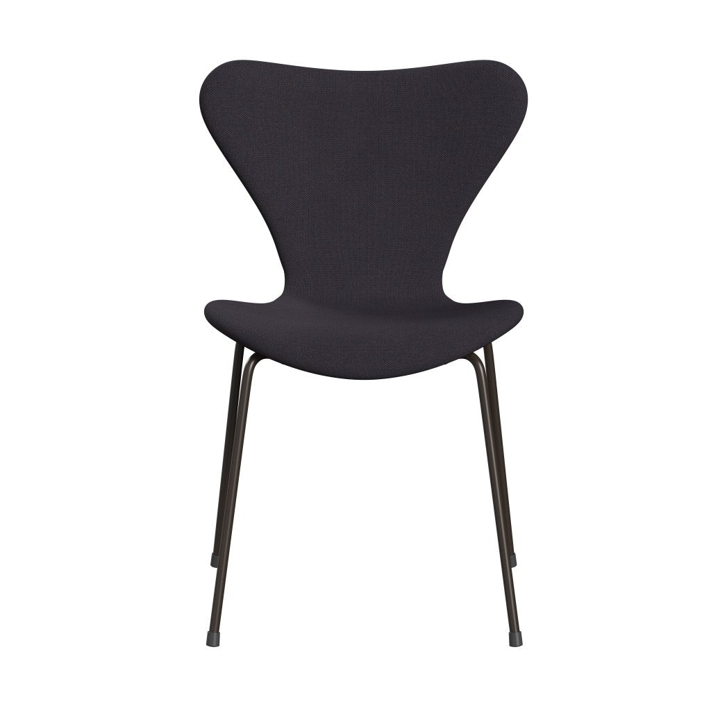 [product_category]-Fritz Hansen 3107 Chair Full Upholstery, Brown Bronze/Steelcut Trio Warm Dark Blue-Fritz Hansen-3107FU-STR776-DBPC-FRI-1