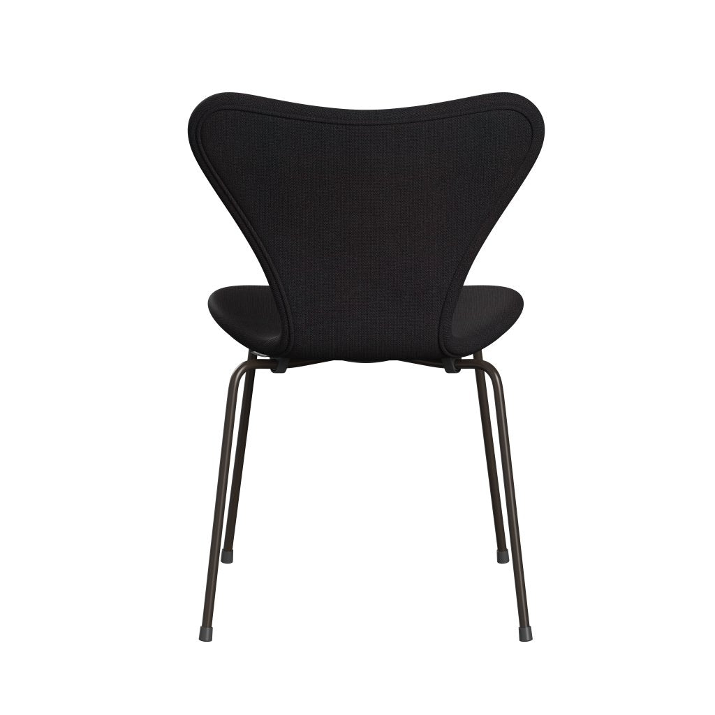 [product_category]-Fritz Hansen 3107 Chair Full Upholstery, Brown Bronze/Sunniva 2 Black (Sv683)-Fritz Hansen-3107FU-SV683-DBPC-FRI-4