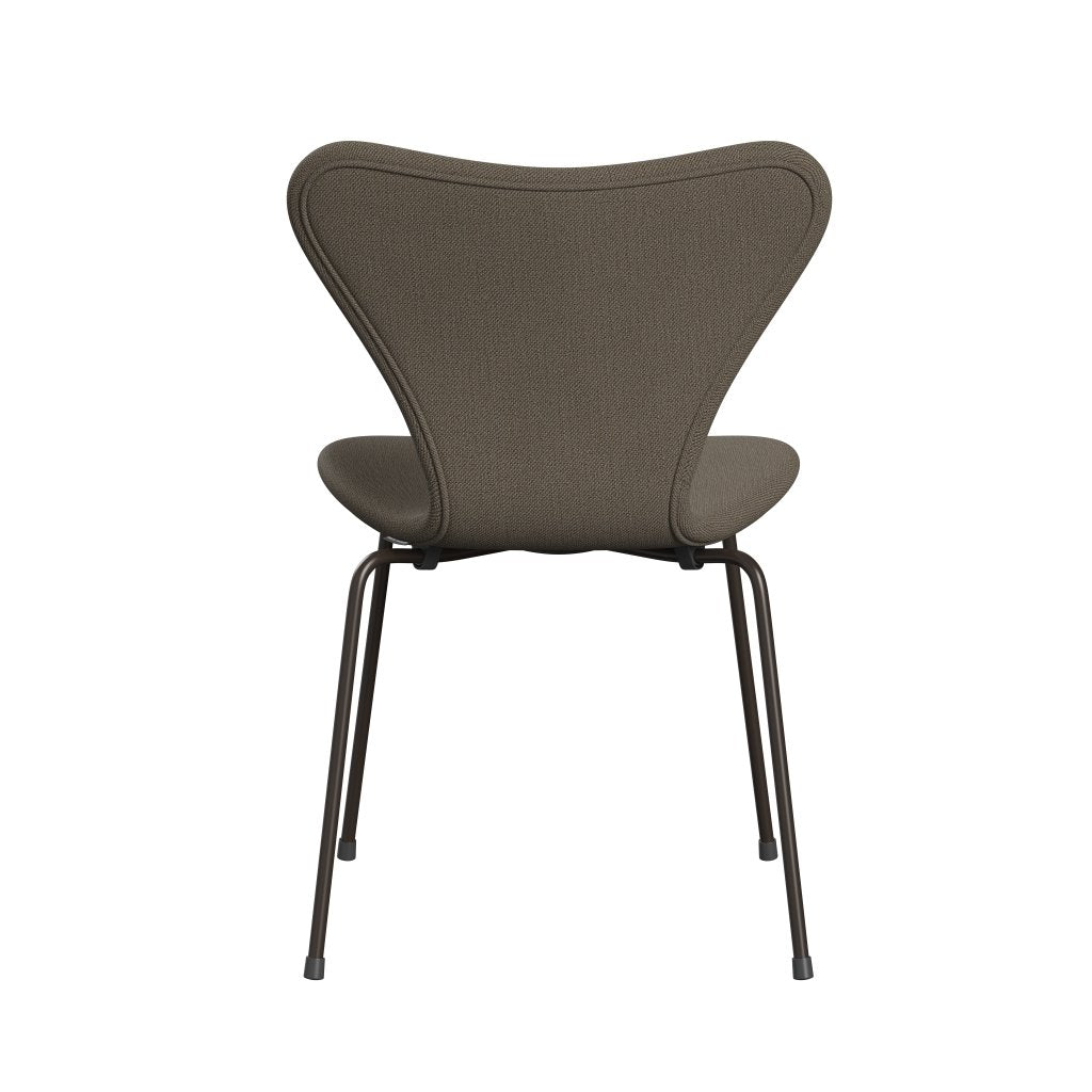 [product_category]-Fritz Hansen 3107 Chair Full Upholstery, Brown Bronze/Sunniva 2 Chocolate/Light Grey-Fritz Hansen-3107FU-SV353-DBPC-FRI-4