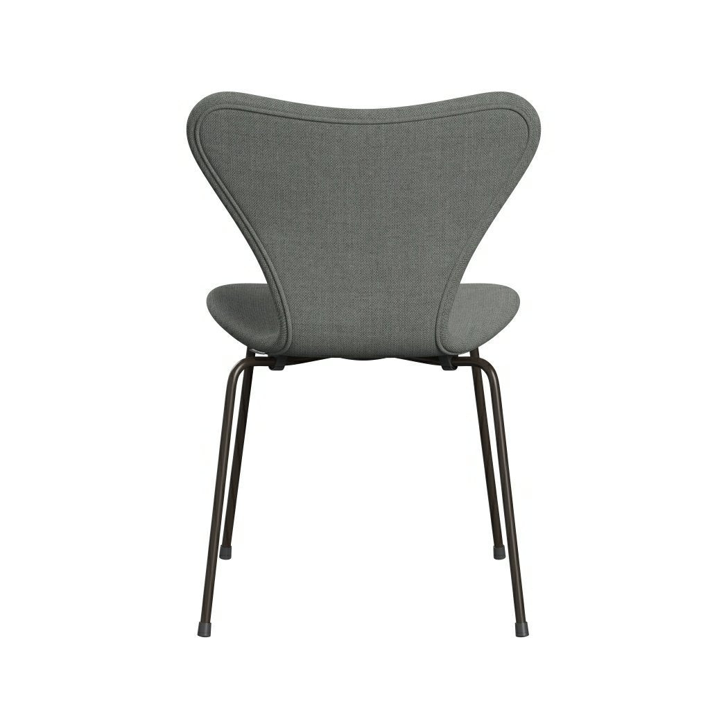 [product_category]-Fritz Hansen 3107 Chair Full Upholstery, Brown Bronze/Sunniva 2 Grey-Fritz Hansen-3107FU-SV242-DBPC-FRI-4