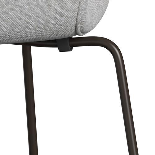 [product_category]-Fritz Hansen 3107 Chair Full Upholstery, Brown Bronze/Sunniva 2 Natural/Light Grey-Fritz Hansen-3107FU-SV713-DBPC-FRI-7