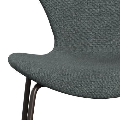 [product_category]-Fritz Hansen 3107 Chair Full Upholstery, Brown Bronze/Sunniva 2 Steel Grey-Fritz Hansen-3107FU-SV1079-DBPC-FRI-6