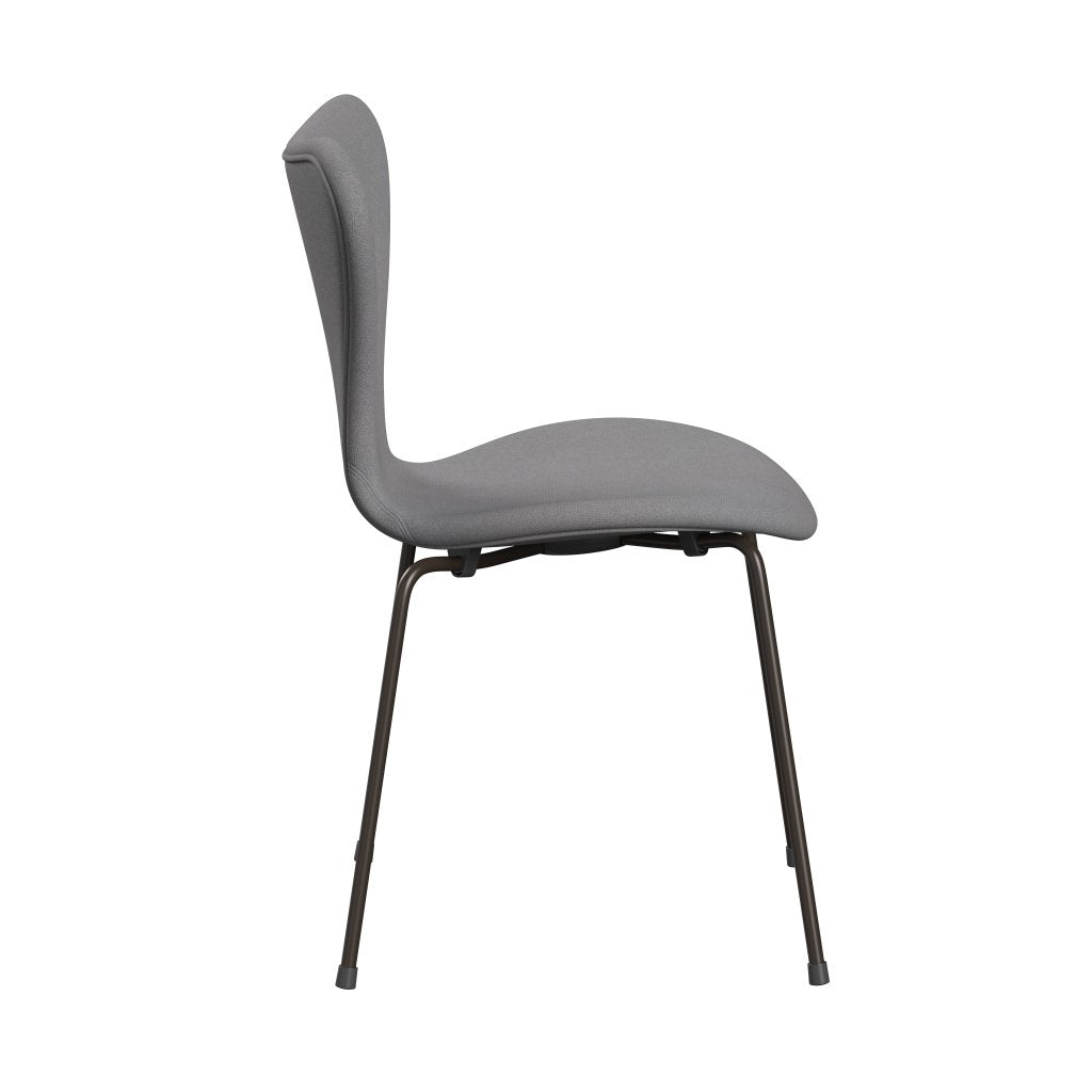 [product_category]-Fritz Hansen 3107 Chair Full Upholstery, Brown Bronze/Tonus Light Grey-Fritz Hansen-3107FU-TON216-DBPC-FRI-3