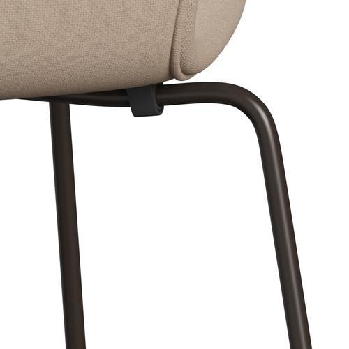 [product_category]-Fritz Hansen 3107 Chair Full Upholstery, Brown Bronze/Tonus Sand-Fritz Hansen-3107FU-TON135-DBPC-FRI-7