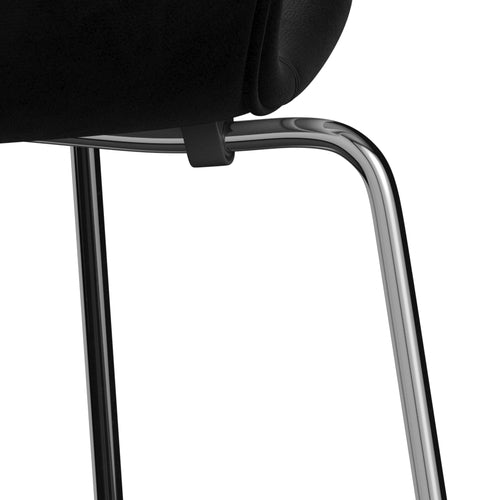 [product_category]-Fritz Hansen 3107 Chair Full Upholstery, Chrome/Belfast Velvet Night Black-Fritz Hansen-3107FU-BEL150-CST-FRI-7