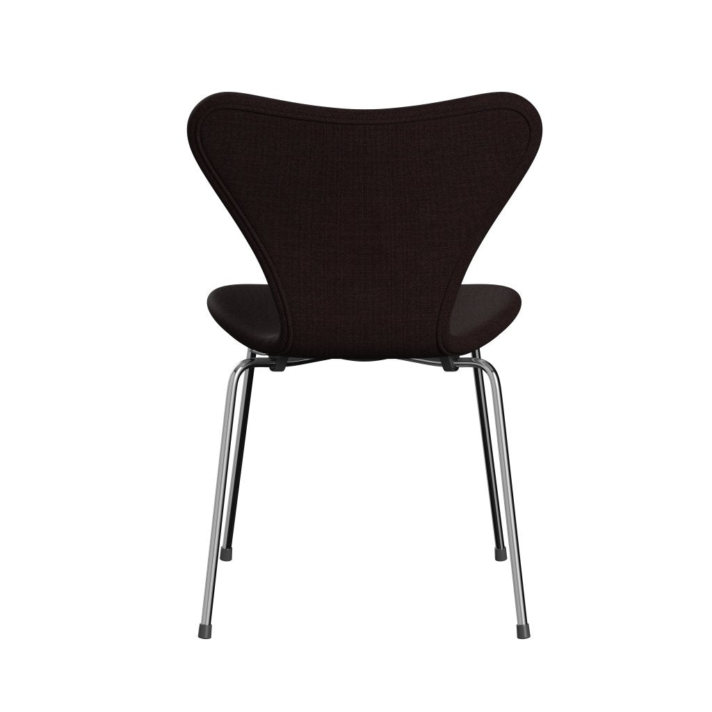 [product_category]-Fritz Hansen 3107 Chair Full Upholstery, Chrome/Canvas Black Light-Fritz Hansen-3107FU-CA0374-CST-FRI-4