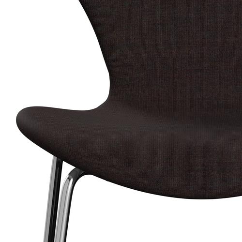 [product_category]-Fritz Hansen 3107 Chair Full Upholstery, Chrome/Canvas Black Stone-Fritz Hansen-3107FU-CA0364-CST-FRI-6