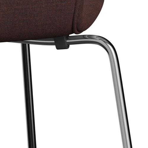 [product_category]-Fritz Hansen 3107 Chair Full Upholstery, Chrome/Canvas Stone Dark-Fritz Hansen-3107FU-CA0674-CST-FRI-7